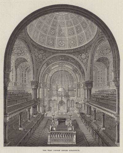 Den jødiske synagoge i West London af Frank Watkins